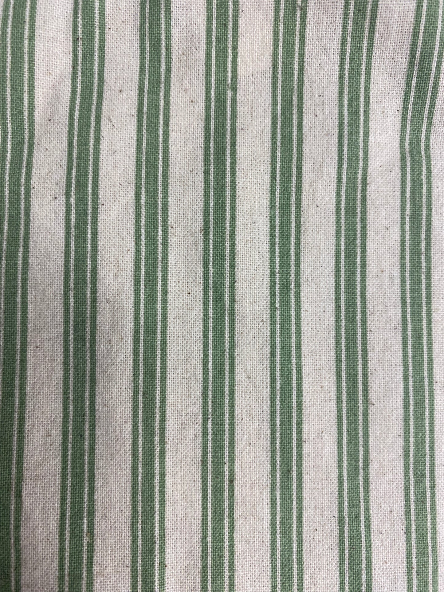 Cream and green stripe bucket hat