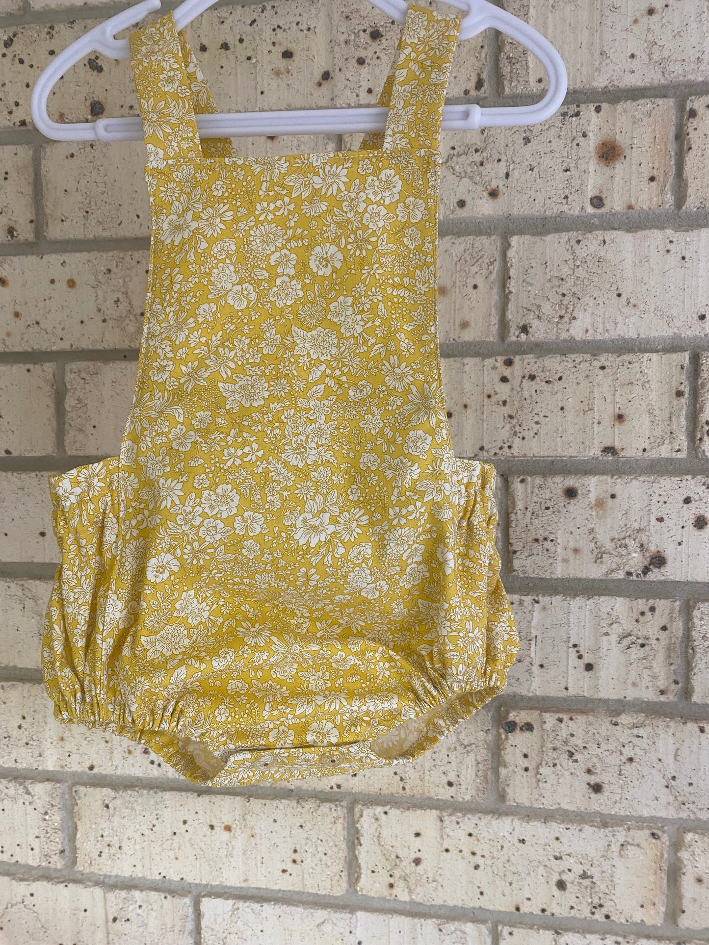 Pini yellow flower liberty fabric