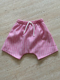 Shorts pink and white stripe