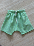 Shorts green and blue stripe